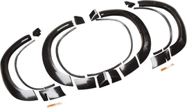 NINTE Fender Flares for 2015 - 2021 Dodge Challenger Hellcat Model, Demon Style PP Unpainted Black Fender Flares - NINTE