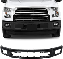 Laden Sie das Bild in den Galerie-Viewer, NINTE One-Piece Front Bumper Face Bar Assembly Compatible with 2015-2017 for Ford F-150 With Fog Light Holes (Black) Stronger and More Reliable