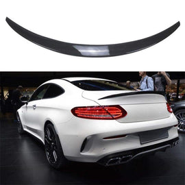 NINTE For 2015 - 2019 Mercedes Benz W205 C Class C180 C200 C250 C300 C63 C43 2 Door Coupe Trunk Spoiler Painted ABS Carbon Fiber Coating Wing - NINTE