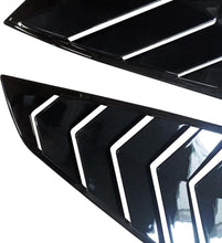 Load image into Gallery viewer, NINTE Window Louvers Guards Shades Fit for Ford Mustang 2024 2025 Gloss Black ABS Painted Protector Vent Covers Outside - NINTE