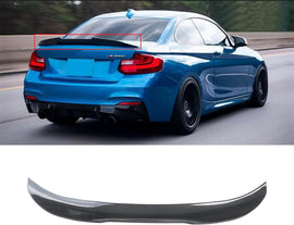 NINTE Spoiler For 2014 - 2021 BMW 2 Series F22 F87 M2 220i 228i 230i M235i M240i PSM Style ABS Painted High Kick Rear Spoiler Trunk Spoiler - NINTE