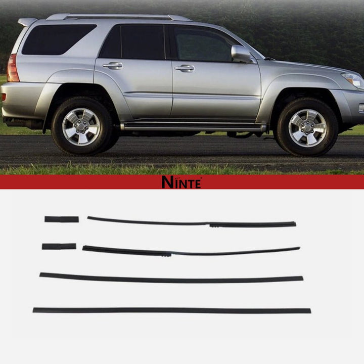 NINTE For 1 Pair Roof Drip Molding Weatherstrip Fit For 2003 - 2009 Toyota 4Runner Black - NINTE