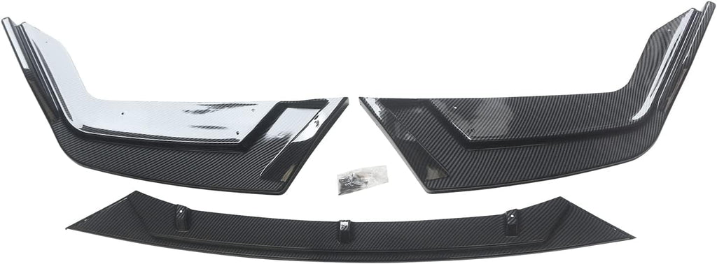 NINTE For 2017 - 2021 Honda Civic Si FK7 Hatchback ABS 3 Pieces Front Lip Bumper Splitters - NINTE