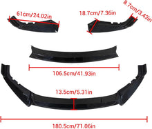 Load image into Gallery viewer, NINTE Front Lip for Honda CRV CR - V 2017 2018 2019 ABS Painted Gloss Black Bumper Spoiler Splittber Body Kits Guard Front Chin Splitter 3 PCS - NINTE