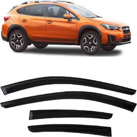 NINTE For 2018 - 2023 Subaru Crosstrek Smoke Window Visor Rain Guard Vent Shade Deflector - NINTE