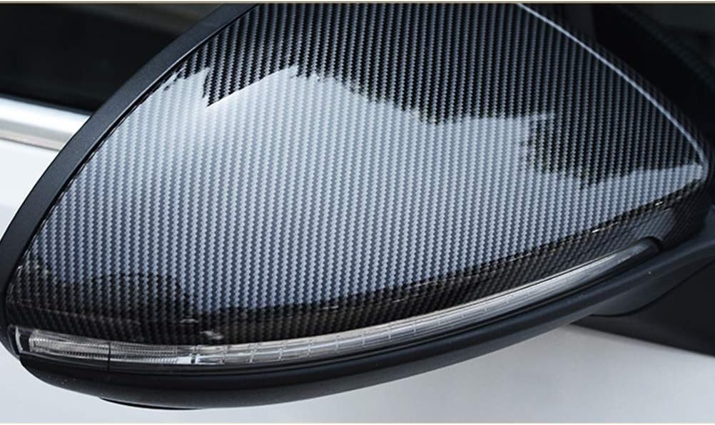 NINTE Mirror Cover for 2019 - 2024 Kia Forte K3 ABS Painted Carbon Fiber Style Painted 2pcs (NOT the Replacement) - NINTE