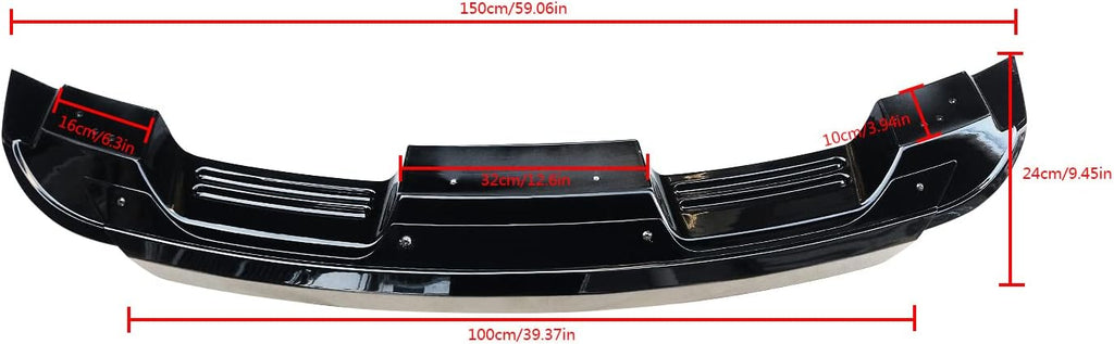 NINTE for Mustang Rear Spoiler Fit for 2015-2023 Ford Mustang Coupe EcoBoost GT V6 V8 Mach 1 Shelby Mustang High Rear Trunk Wing GT500 Style ABS Painted Accessories Exterior