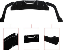 Load image into Gallery viewer, NINTE Rear Diffuser Fit For 2015-2017 Ford Mustang HN Style Rear Bumper Diffuser ABS Rear Bumper Diffuser Rear Bumper