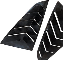 Load image into Gallery viewer, NINTE Window Louvers Guards Shades Fit for Ford Mustang 2024 2025 Gloss Black ABS Painted Protector Vent Covers Outside - NINTE