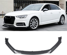 NINTE For 2017 - 2018 Audi A4 Sport ABS Front Lip Painted 3 Pieces Lower Bumper Splitter - NINTE
