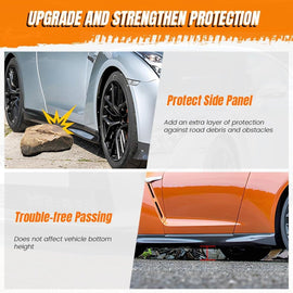 NINTE For 2018 - 2024 Toyota Camry SE XSE Models TRD Style Side Skirts Rocker Panel, Injection PP Gloss Black - NINTE