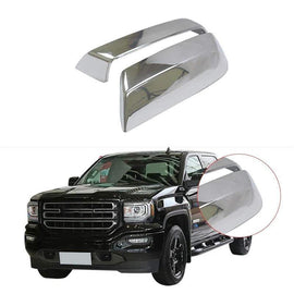 NINTE for 2014 - 2018 GMC Sierra 1500 Chevy Silverado 1500 Mirror Cover Add - on Overlays NON - Replacement - NINTE