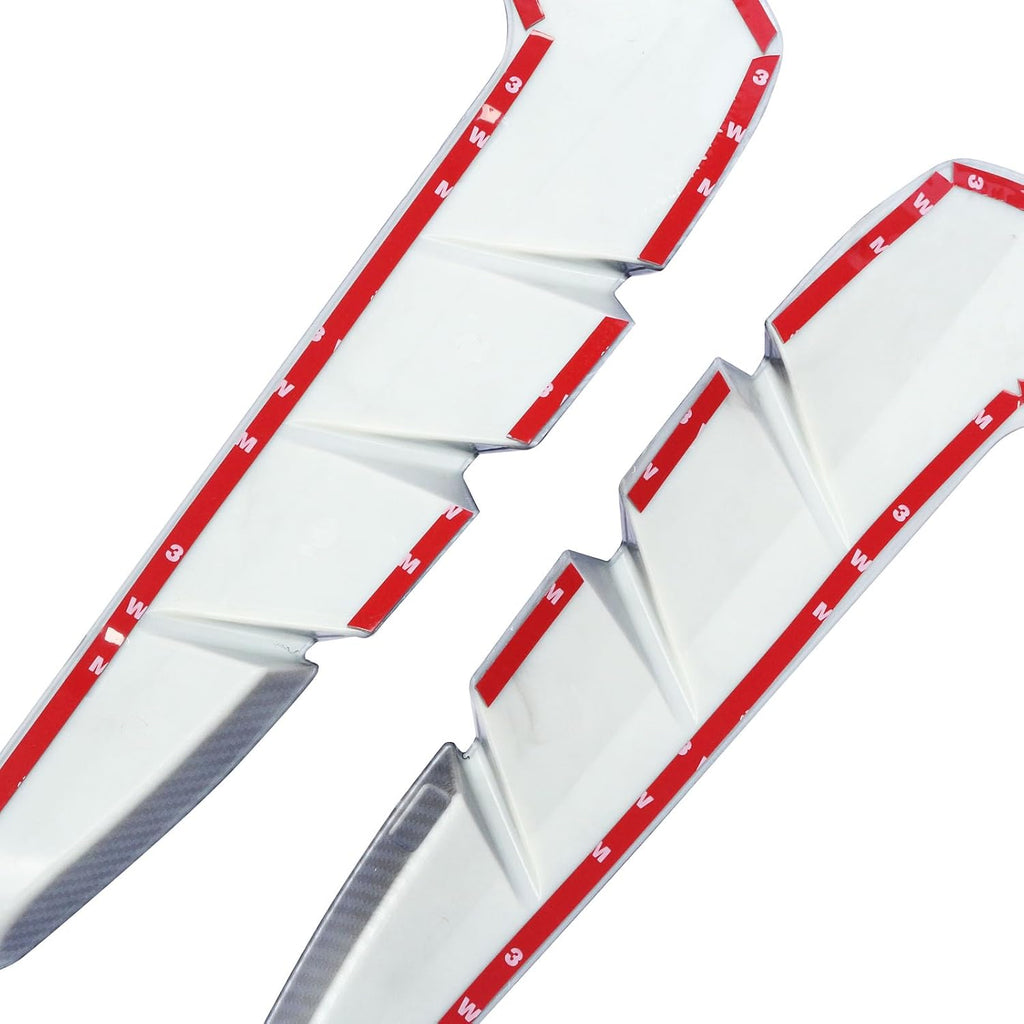NINTE Side Skirts Side Splitter Winglets & Front Fender Side Air Flow Vent Trim Fit for Toyota BRZ & Subaru GR 86 2022 2023 2024 2025 Carbon Fiber Coating ABS Painted 4PCS Decoration - NINTE