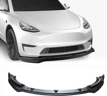 Load image into Gallery viewer, NINTE For 2020-2024 Tesla Model Y Front Bumper Lip ABS 3pcs Front Lower Chin Splitter