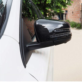 NINTE For Benz W204 C63 C250 C300 C350 W117 W176 W207 W212 W218 W212 X156 Class Mirror Covers Carbon Fiber Look ABS - NINTE