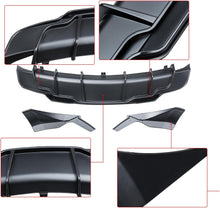 Load image into Gallery viewer, NINTE Rear Diffuser for 2017-2023 Tesla Model 3 ABS Painted Rear Bumper Lip Diffuser + Aprons 3PC