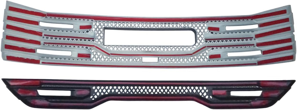 NINTE Front Lower Grill Cover For 2022 - 2025 GMC SIERRA 1500 SLT AT4 Gloss Black Painted Front Grille Cover Car Accessories Exterior Trim (Not the Replacement) - NINTE