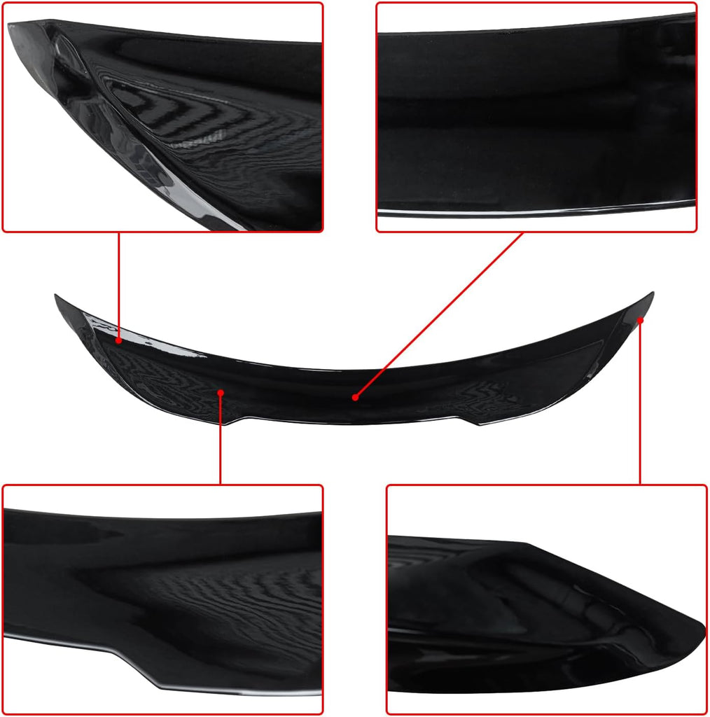 NINTE for Camary Rear Spoiler Fit for 2018-2024 Toyota Camary SE XSE LE XLE M4 Trunk Wing ABS Painted TDR-Style Rear Trunk Wing Accessories Exterior