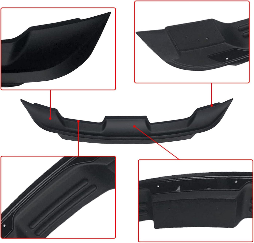 NINTE for Mustang Rear Spoiler Fit for 2015-2023 Ford Mustang Coupe EcoBoost GT V6 V8 Mach 1 Shelby Mustang High Rear Trunk Wing GT500 Style ABS Painted Accessories Exterior