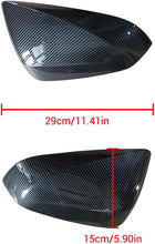 Cargar imagen en el visor de la galería, NINTE Tape - On Overlay Mirror Cover For Lexus 2022 2023 2024 2025 NX RX 250 350h 450h ABS Painted Carbon Fiber Style (NOT the Replacement) - NINTE