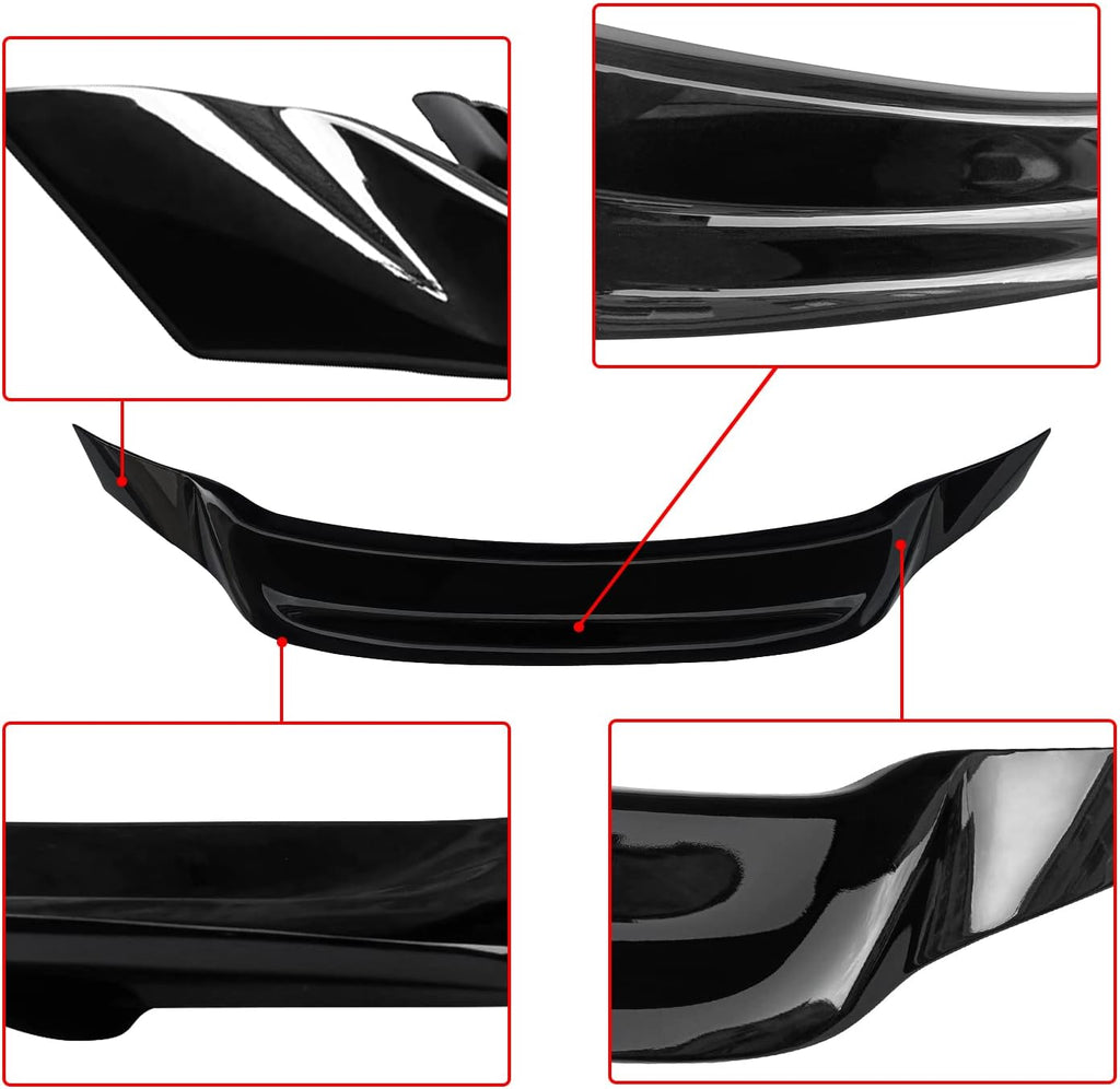 NINTE For 2019-2025 Nissan Altima Sedan S SV SR SL Rear Spoiler ABS Gloss Black R Style Spoiler