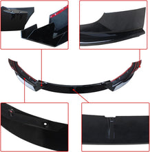 Load image into Gallery viewer, NINTE Front Lip for Tesla Model 3 2017 2018 2019 2020 2021 2022 2023 V Style ABS Painted Gloss Black Bumper Spoiler Splittber Body Kits Guard Front Chin Splitter 3 PCS - NINTE