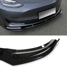 Load image into Gallery viewer, NINTE For 2017-2023 Tesla Model 3 Sedan Front Lip ABS 3 Pieces Front Chin Splitter