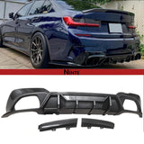 NINTE Rear Diffuser For 2019-2022 BMW 3 Series G20 M Sport 330i 340i 320i 330e M340i  Rear Bumper Lip