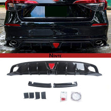 Load image into Gallery viewer, NINTE Rear Diffuser For 2022 - 2025 Honda Civic 11th Gen Sedan with LED Brake Light and tips - NINTE