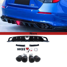 Load image into Gallery viewer, NINTE Rear Diffuser For 2022 - 2025 Honda Civic 11th Gen Sedan with LED Brake Light and tips - NINTE