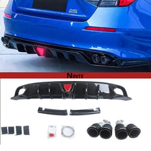 Load image into Gallery viewer, NINTE Rear Diffuser For 2022 - 2025 Honda Civic 11th Gen Sedan with LED Brake Light and tips - NINTE