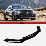 NINTE Front Bumper For 2015-2018 Mercedes-Benz C43  C-Class W205/C205 Sport AMG-Line Front Lip Splitter