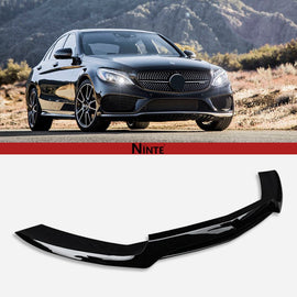 NINTE Front Bumper For 2015 - 2018 Mercedes - Benz C43 C - Class W205/C205 Sport AMG - Line Front Lip Splitter - NINTE