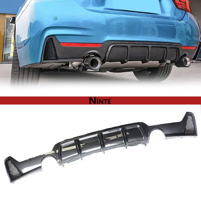 NINTE Rear Diffuser For 2014 - 2020 BMW 4 Series F32 M Sport Painted Rear Bumper Lip Lower Diffuser ABS - NINTE