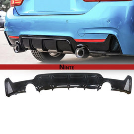 NINTE Rear Diffuser For 2014 - 2020 BMW 4 Series F32 M Sport Painted Rear Bumper Lip Lower Diffuser ABS - NINTE
