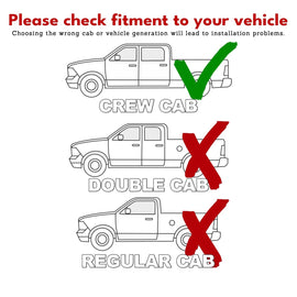 NINTE Window Rain Guards For 2019 - 2025 Chevy Silverado/GMC Sierra 1500 - NINTE