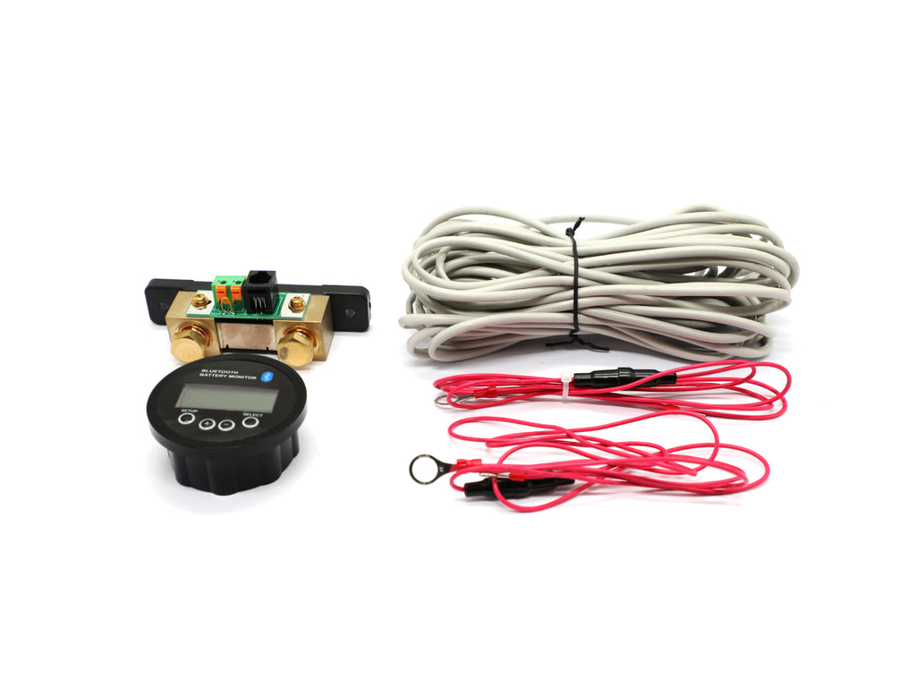 NINTE BMV-712 Smart Battery Monitor with Shunt - 6.5-70 VDC - Display and Bluetooth - Black