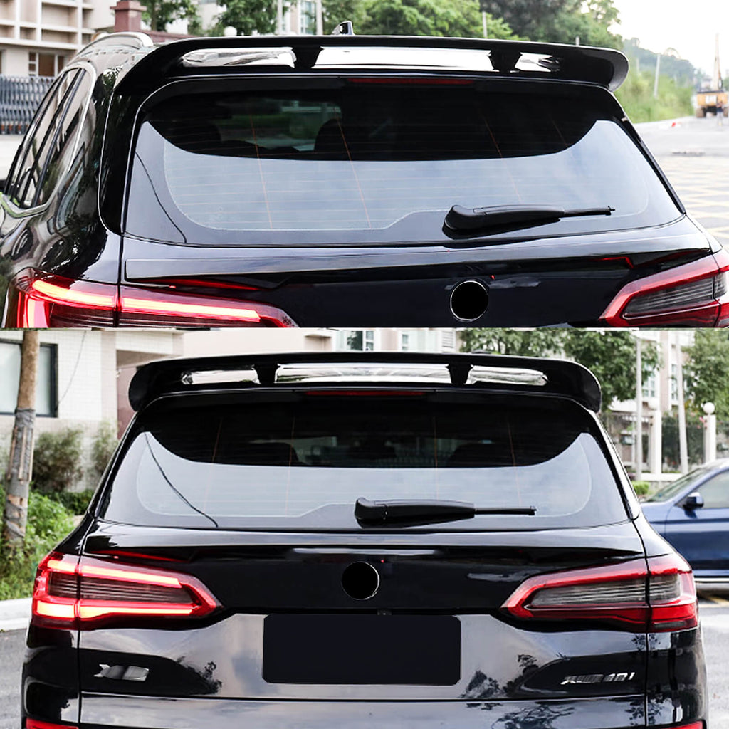 NINTE For 2019-2023 BMW X5 G05 Roof Spoiler Gloss Black ABS