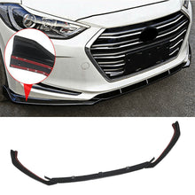 Laden Sie das Bild in den Galerie-Viewer, NINTE Front Bumper Lip For Hyundai Elantra 2017 2018 Gloss Black Splitter