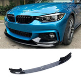 NINTE Front Lip For 2014-2020 BMW F32 F33 F36 4 Series M Sport ABS Painted 4Pcs Front Bumper Splitter