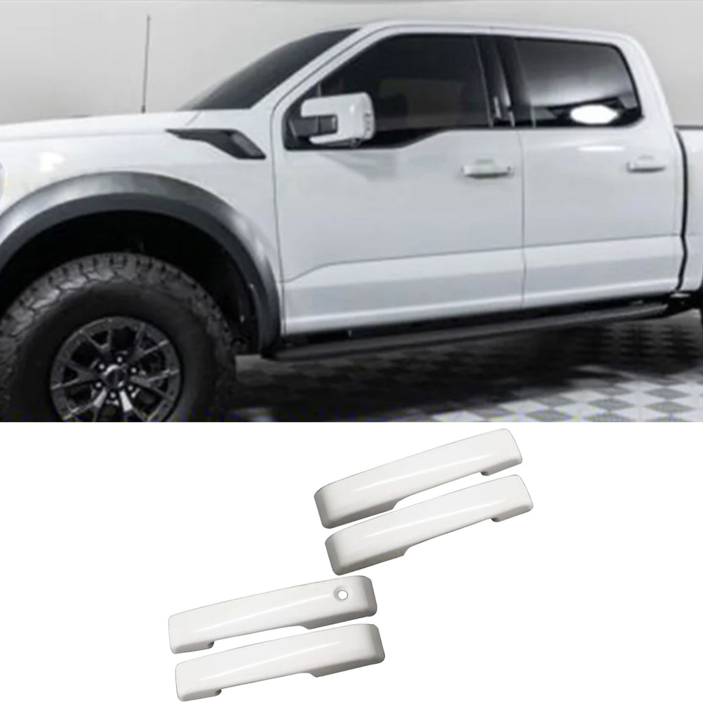 NINTE For 21-23 Ford F150 Bronco Door Handle Covers Overlay Oxford White No PSK No SKH