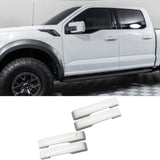 NINTE For 21-23 Ford F150 Bronco Door Handle Covers Overlay Oxford White No PSK No SKH