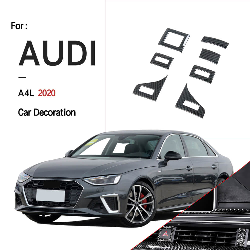 NINTE Interior Console Dashboard A/C Vent Frame Cover For Audi A4L 2020