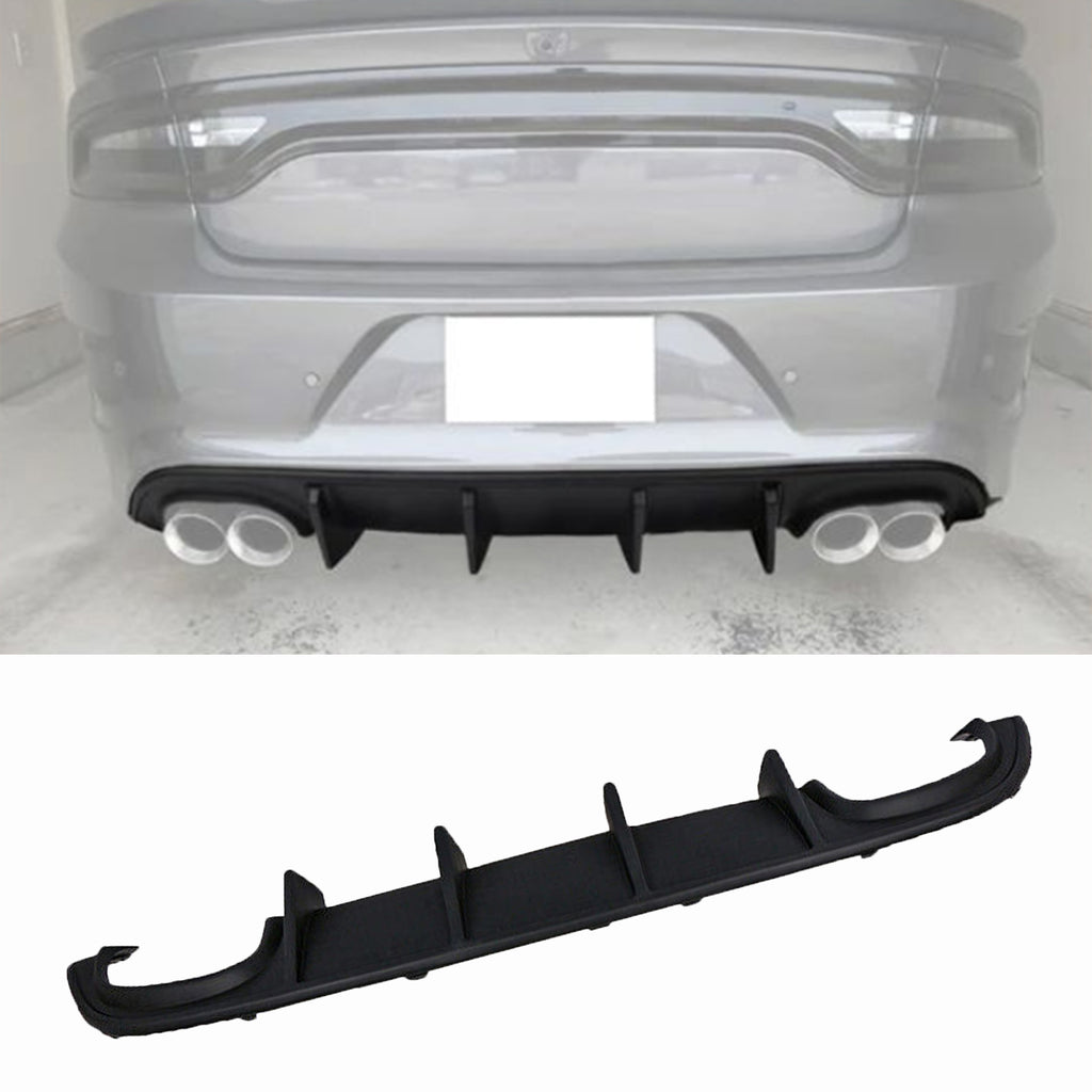 NINTE For 2015-2023 Dodge Charger Quad Exhaust Rear Diffuser NOT for Wide body