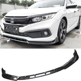 NINTE For 2019-2021 Honda Civic Sedan 10th Gen FC1/FC2/FC5 Facelift Front Bumper Lip Splitter 3 Pieces PP Painted