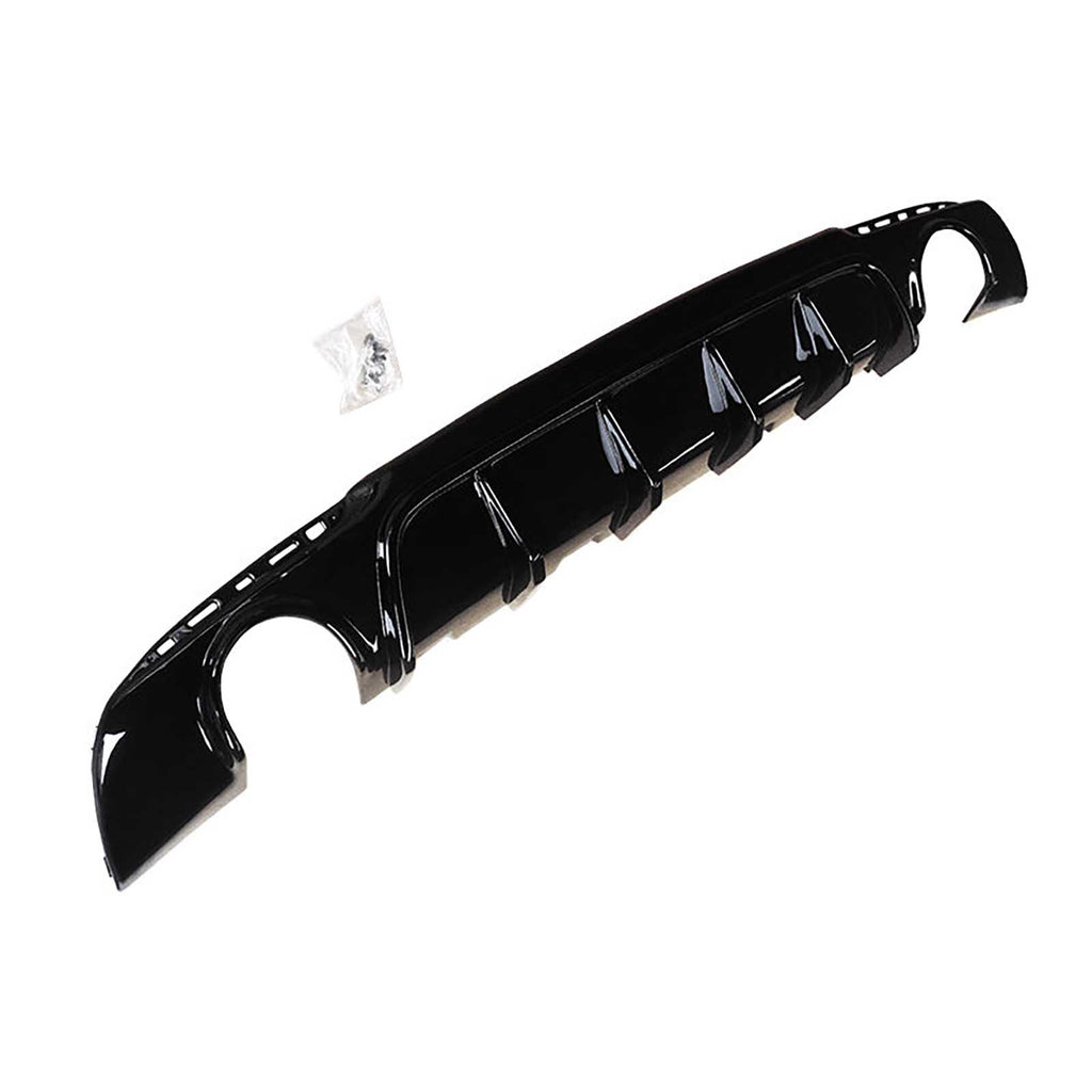 NINTE Rear Diffuser For 2015-2023 Chrysler 300 SRT Exhaust Shark Fins Rear Bumper Lip