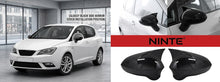 Charger l'image dans la galerie, NINTE Universal Side Mirror Cover Cap Fit For Seat Ibiza MK4 2008-2017 Painted Gloss Black Horn Style Sport Without Logo