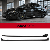 NINTE Side Rocker Panel Body Kit Fit for Subaru WRX STI 4-Door 2015-2021 Black ST Style Left and Right Pair