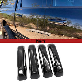 NINTE For 2009 - 2019 DODGE RAM 1500/2500/3500/HD Door Handle Covers ABS Painting Door Handle Caps W/1 key hole - NINTE