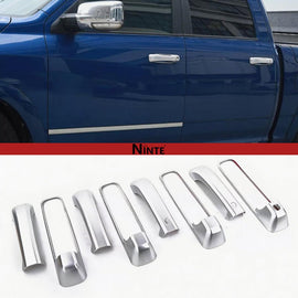 NINTE For 2009 - 2019 DODGE RAM 1500/2500/3500/HD Door Handle Covers ABS Painting Door Handle Caps W/1 key hole - NINTE